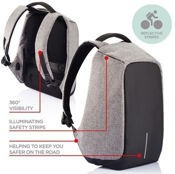 Фото Рюкзак XD Design Bobby XL anti-theft backpack 17'' BLACK (P705.561)