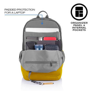 Фото Рюкзак-антизлодій XD Design Bobby Soft Жовтий P705.798