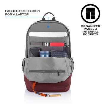 Фото Рюкзак-антизлодій XD Design Bobby Soft Червоний P705.794