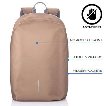 Фото Рюкзак-антизлодій XD Design Bobby Soft Коричневий P705.796