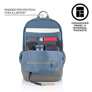 Фото Рюкзак-антизлодій XD Design Bobby Soft Grey P705.792