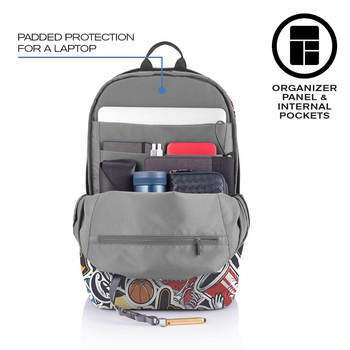 Фото Рюкзак-антизлодій XD Design Bobby Soft Art Graffiti P705.868